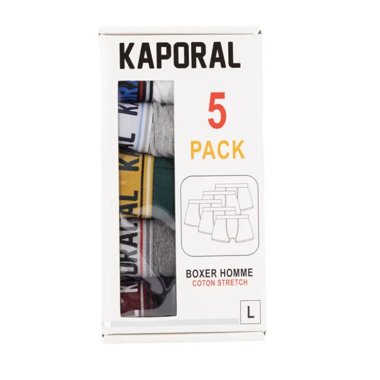 Pack de 5 boxers ronel Homme KAPORAL