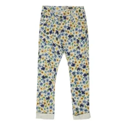 Pantalon à fleurs avec ourlets Femme PLEASE