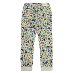 Pantalon à fleurs avec ourlets Femme PLEASE