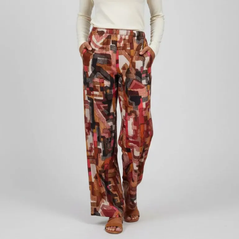 Pantalon à motif geométrique regular Femme IMPERIAL
