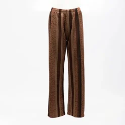 Pantalon à rayures fils métalliques doré Femme IMPERIAL