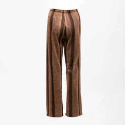 Pantalon à rayures fils métalliques doré Femme IMPERIAL
