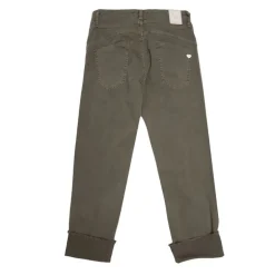Pantalon à revers couleur kaki avec poches Femme PLEASE