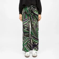 Pantalon avec cordon regular à motif graphique prisco Femme LA PETITE ETOILE