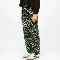 Pantalon avec cordon regular à motif graphique prisco Femme LA PETITE ETOILE