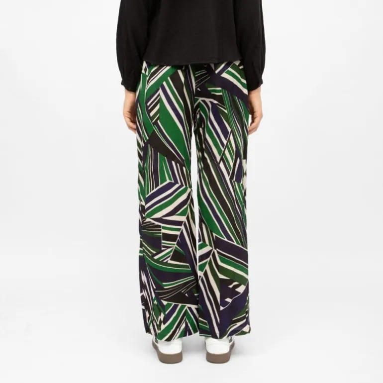 Pantalon avec cordon regular à motif graphique prisco Femme LA PETITE ETOILE