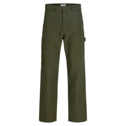 Pantalon cargo kaki eddie baggy fit coton Homme JACK & JONES
