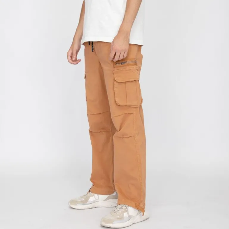 Pantalon cargo poche zippée coton stretch arthur Homme PANAME BROTHERS