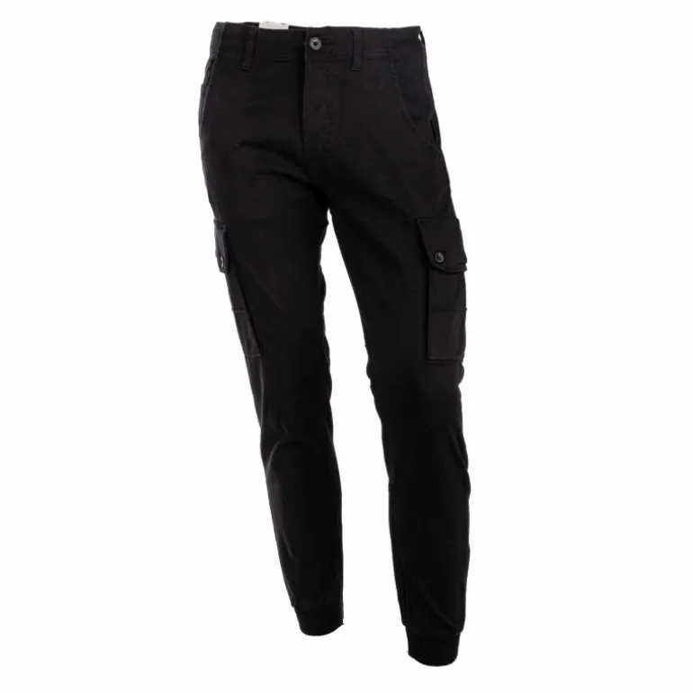 Pantalon cargo uni coton stretch Homme JACK & JONES