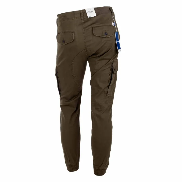 Pantalon cargo uni coton stretch Homme JACK & JONES