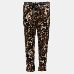 Pantalon carotte imprimé avec ceinture à nouer Femme PLEASE