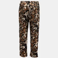 Pantalon carotte imprimé avec ceinture à nouer Femme PLEASE