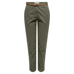 Pantalon chino ceinture tressée Femme JDY