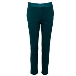 Pantalon de tailleur carotte bottiglia ceinture satinée Femme IMPERIAL