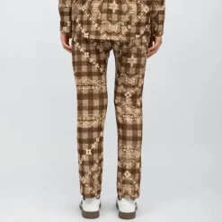 Pantalon d'ensemble marron altes motif bandana Femme HOLLY AND JOEY