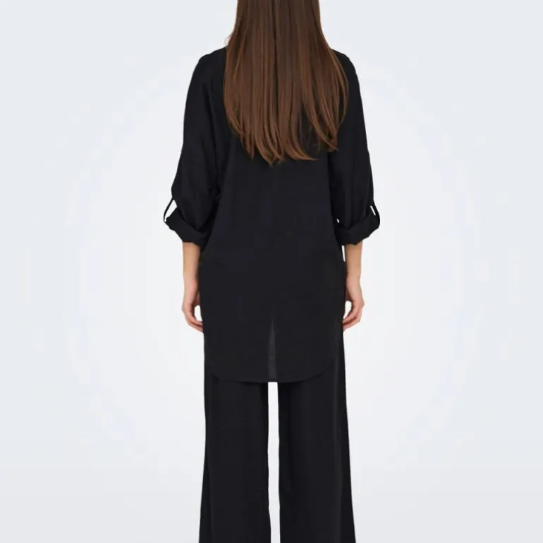 Pantalon en lin fermeture cordon Femme ONLY