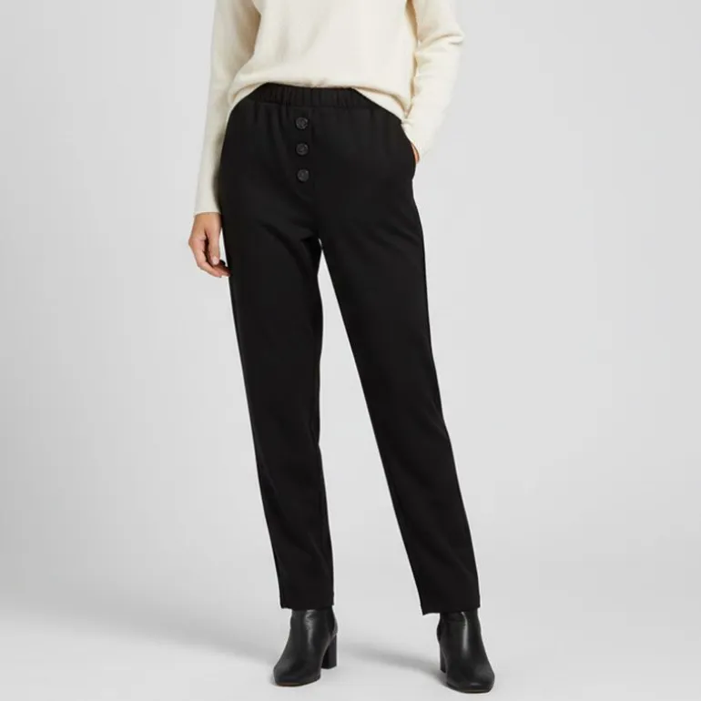 Pantalon grigio élastique regular Femme PLEASE