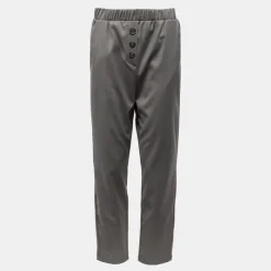 Pantalon grigio élastique regular Femme PLEASE