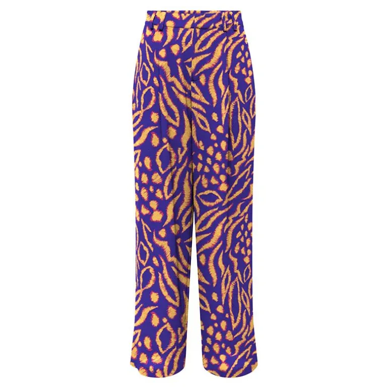 Pantalon imprimé plantes regular fit Femme ONLY