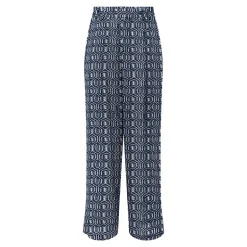 Pantalon jambes larges imprimé graphique Femme ONLY