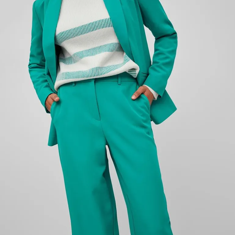 Pantalon large à pinces vert vikamma noos alhambra Femme VILA