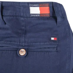 Pantalon large en coton bleu foncé Femme TOMMY HILFIGER