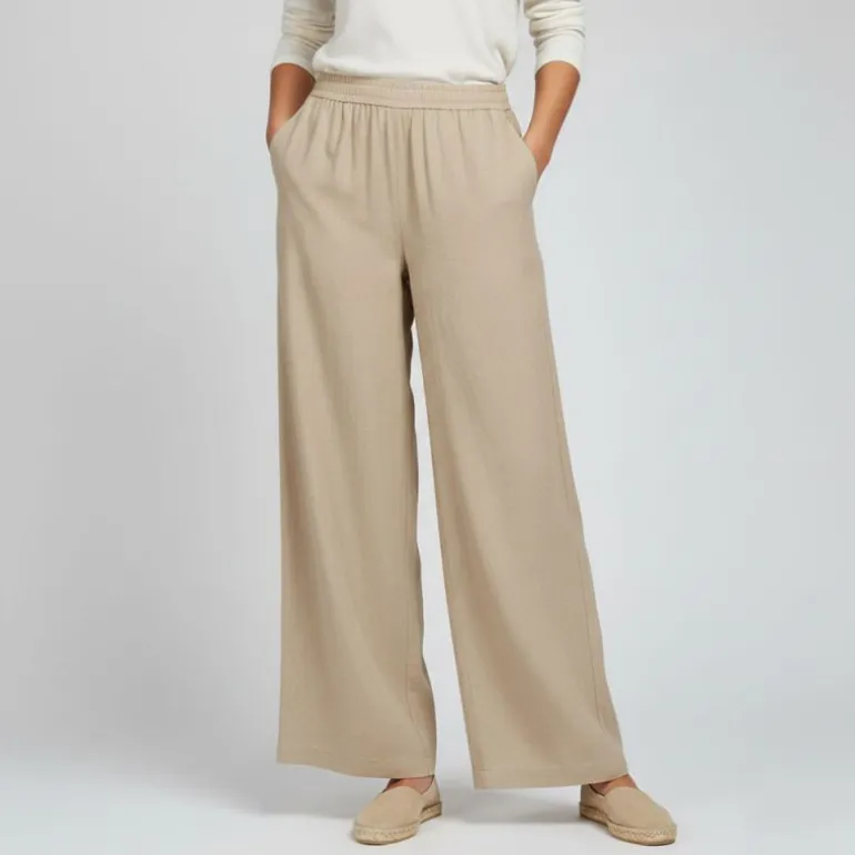 Pantalon large fluide Femme PIECES