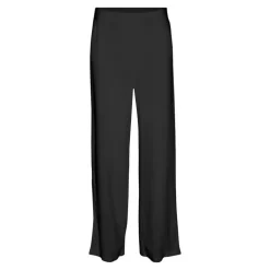 Pantalon large taille haute noir Femme VERO MODA