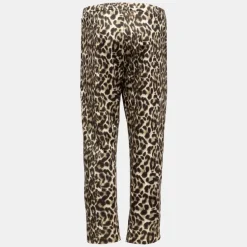 Pantalon élastique fluide imprimé léopard Femme PLEASE