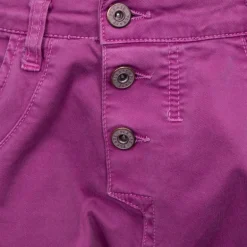 Pantalon magenta slim à revers Femme PLEASE