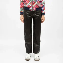 Pantalon noir cuir zephyr regular Femme LA PETITE ETOILE