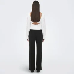 Pantalon noir large Femme ONLY