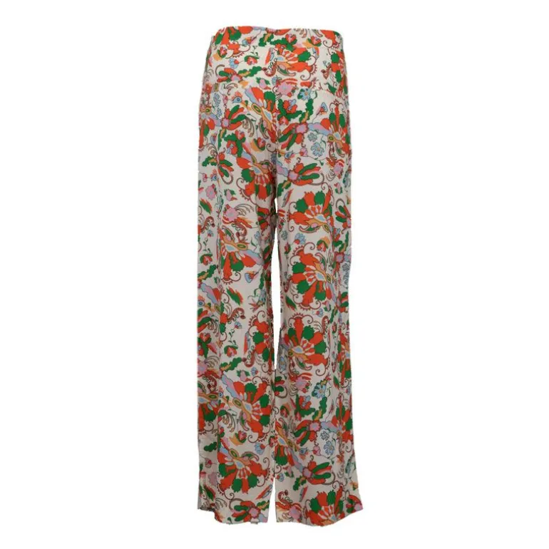 Pantalon orange sakura motif fleurs Femme DEELUXE 74