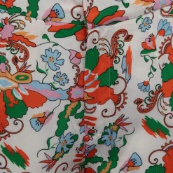 Pantalon orange sakura motif fleurs Femme DEELUXE 74