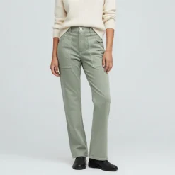 Pantalon regular coton à poches Femme PLEASE