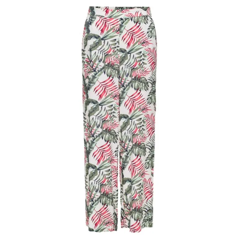 Pantalon selina regular imprimé couleur kalamata tropical Femme ONLY
