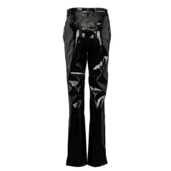 Pantalon slim brillant noir Femme CALVIN KLEIN