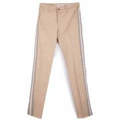 Pantalon slim fantaisies beige Femme HAPPY