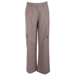Pantalon style cargo à carreaux Femme ONLY
