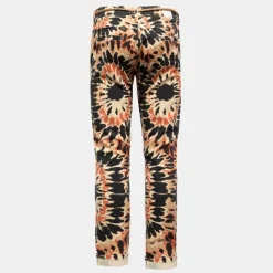Pantalon taille basse imprimé wwodstock avec ceinture en corde Femme PLEASE