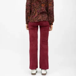 Pantalon velours framboise paulie regular Femme LA PETITE ETOILE