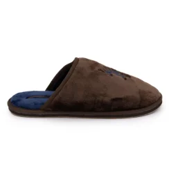 Pantoufles en fausse fourrure avec grand logo brodé Homme US POLO