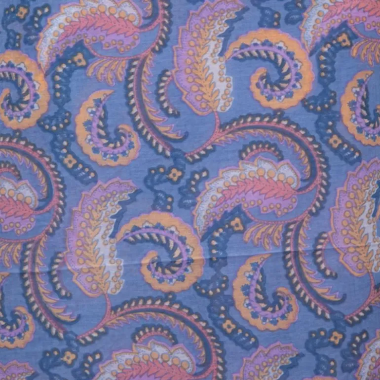 Pareo pietra imprimé cachemire bleu Femme ANTIK BATIK