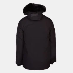 Parka avec capuche fourrée noire curling zippée Homme PARAGOOSE