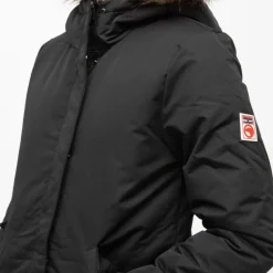 Parka noire beverly avec capuche fausse fourrure beige Femme COMPAGNIE DE CALIFORNIE