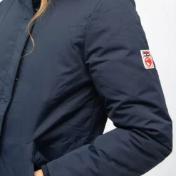 Parka noire beverly avec capuche fausse fourrure beige Femme COMPAGNIE DE CALIFORNIE