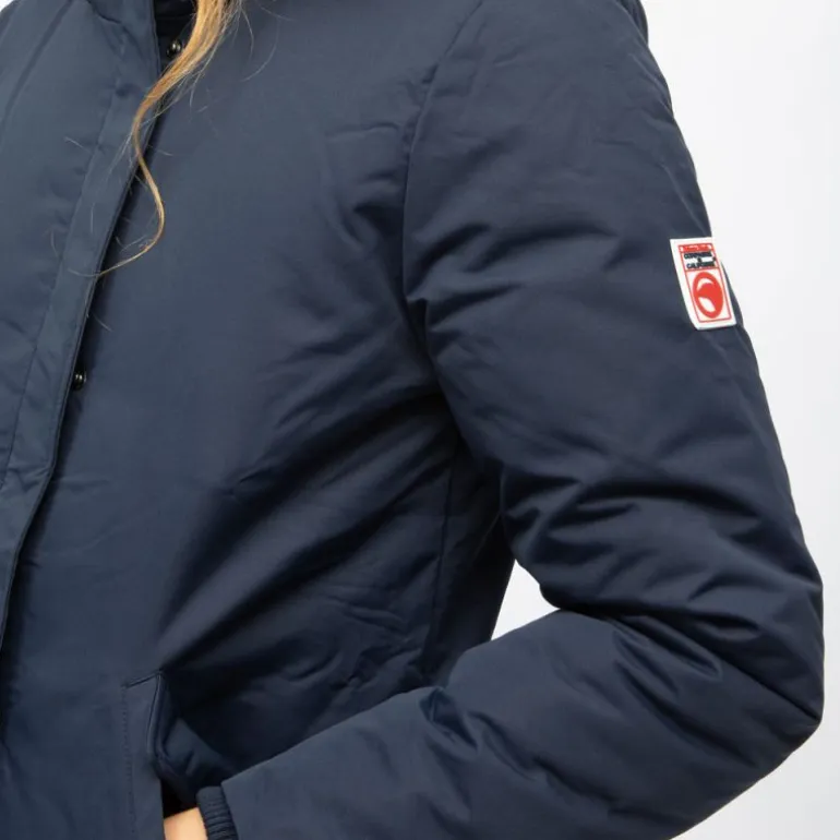 Parka noire beverly avec capuche fausse fourrure beige Femme COMPAGNIE DE CALIFORNIE