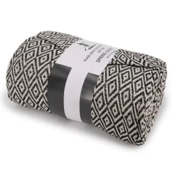 Plaid 240x260cm Mixte SPRING SUMMER Noir