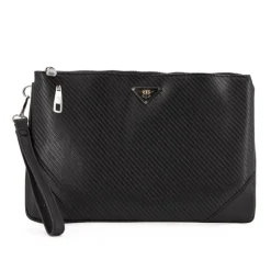 Pochette texturée poignet carbone 30x20x2cm Homme BILL TORNADE