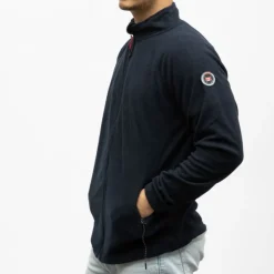 Polaire zippee black paul Homme PANAME BROTHERS
